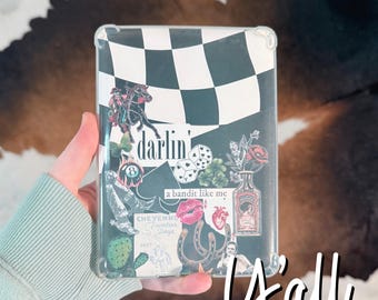 Dark Romance Checkered Kindle Insert, Booktok, Book Lover