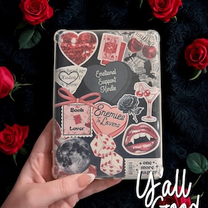 Enemies to Lovers Kindle Insert | Dark Romance Booktok Decor | Emotional Support Kindle | Spicy Romance Book Lover Gift image 1