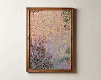 Abstract Bright Colors Oil Painting | Colorful Modern Wall Art (Digital Download)