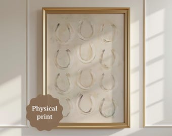 Western Wall Art Southwestern Horseshoes Print modern Country Horseshoes Poster Western Style Bedroom Art