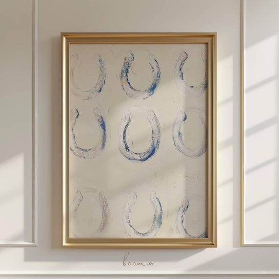 Horseshoes Wall Art: Modern Western Print (Digital Download)