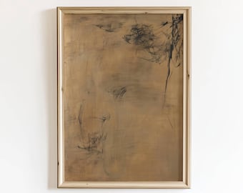 Abstract Wall Art – Neutral Tones Printable Poster, Serene Contemporary Decor for Modern Home