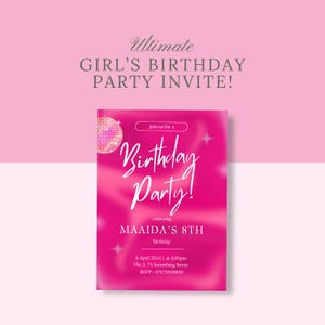 Girls Birthday Invites