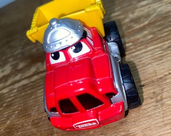 Vintage Tonka Red Chuck och vänner Dump Truck Figur Leksaksfordon