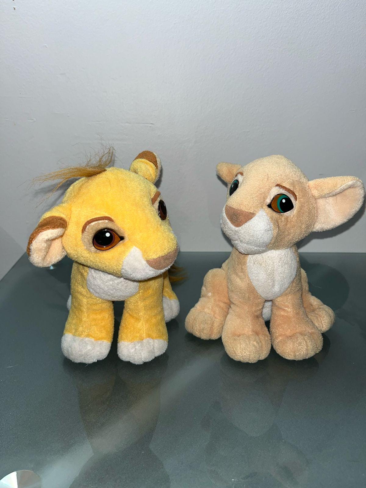 Vintage DISNEY LION KING Baby Simba & Nala 1993 Stuffed Animal