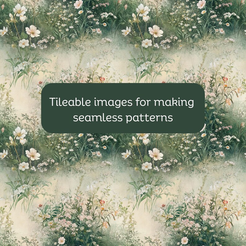 Cottagecore Wildflowers Wall Art Set | Versatile Digital Decor ...
