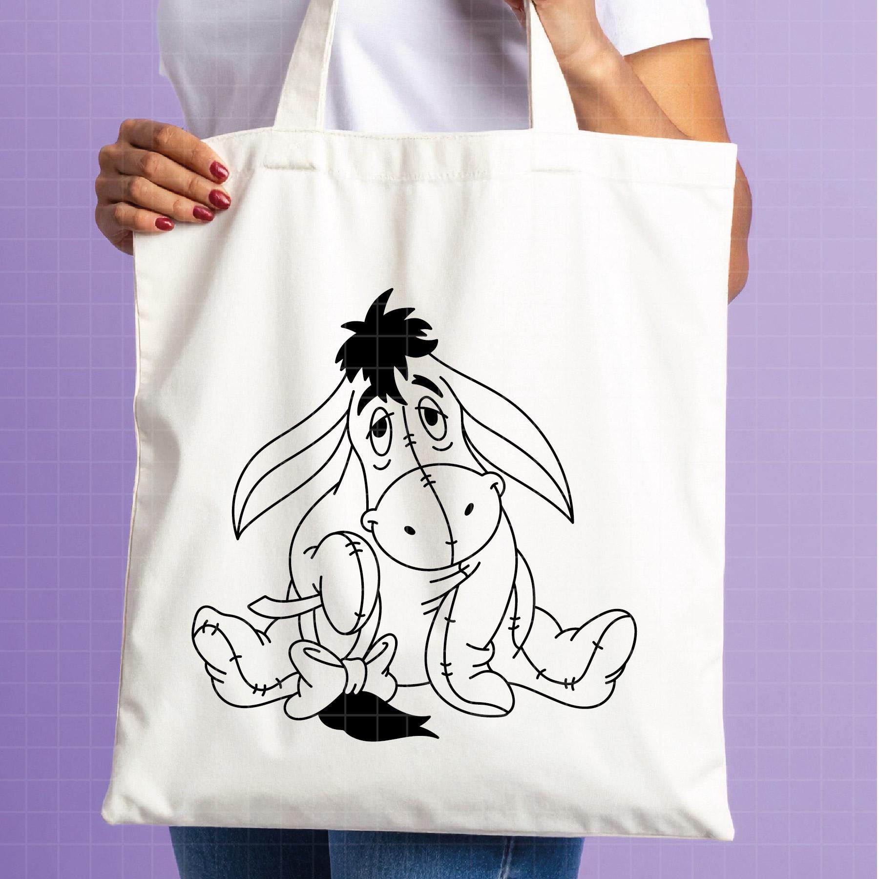 Eyeore Dxf 4601 - Eeyore Lost Its Tail Line Art Svg, Eps, Png, Dxf, Jpeg. Disneyy ...