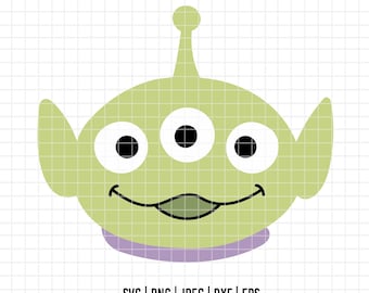 6283 - Toy Story alien cartoon mode Svg, Eps, Png, Jpeg, Dxf. Disneyy Toy Story dtf.