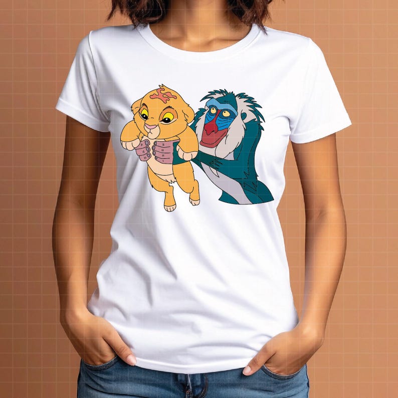 4107 - Rafiki Introduces Simba Dtf Full Color Svg, Eps, Png, Jpeg, Dxf ...