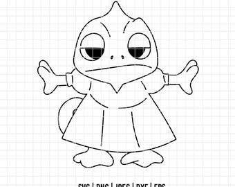 5298 - Arte lineal de Pascal Rapunzel Mode en SVG, EPS, PNG, DXF y JPEG. Princesa Disney, Enredados (dtf)