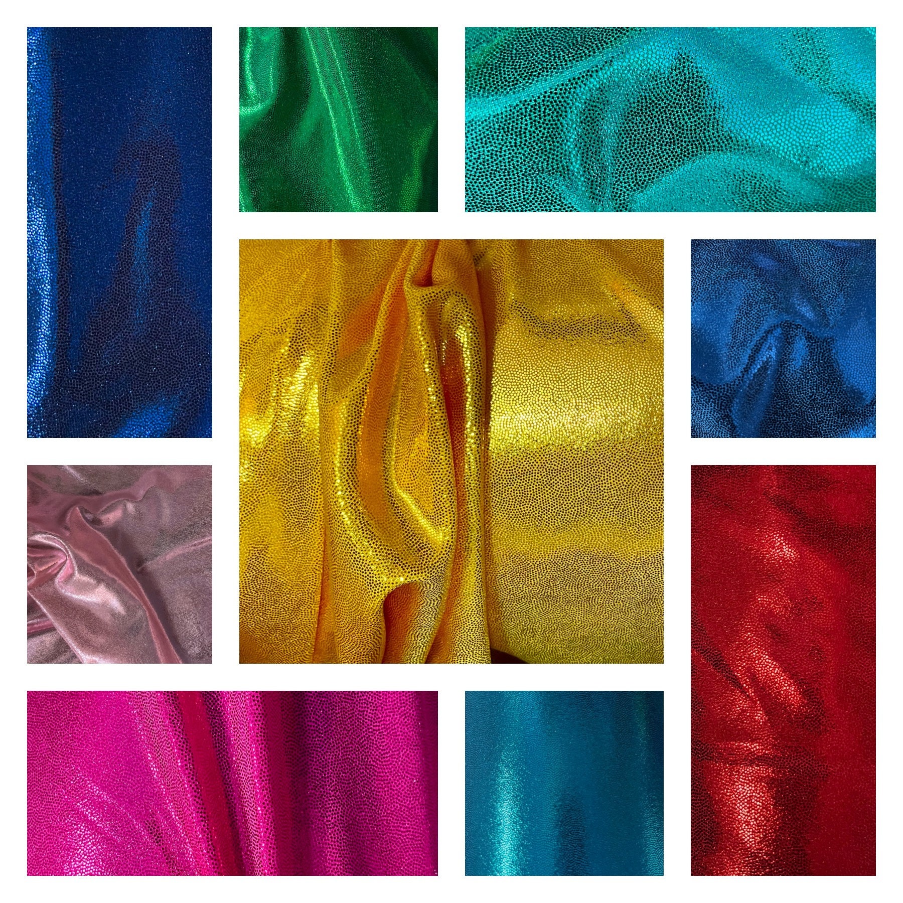 Fabric Scraps 5lbs of Stretch, Holographic, Spandex, Velvet Small