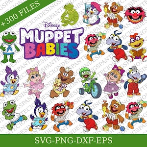 Muppets Babies SVG PNG DXF Eps Bundle – Cute Cartoon Clipart for Cricut, Silhouette | Digital Download for T-Shirts, Mugs & More