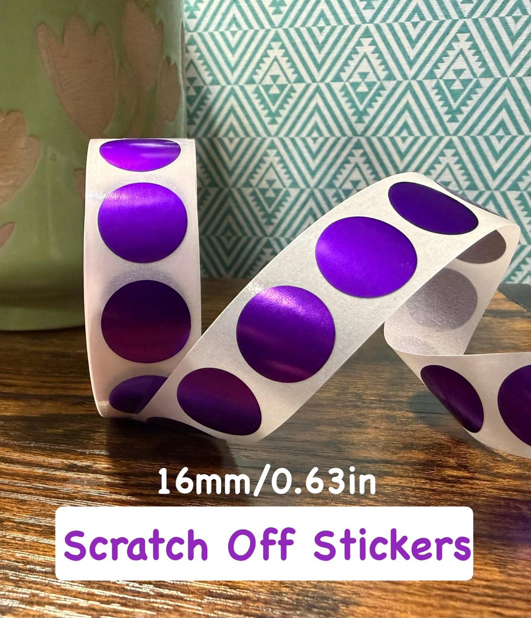 Scratch off Stickers - Size 16mm/0.63in - Etsy