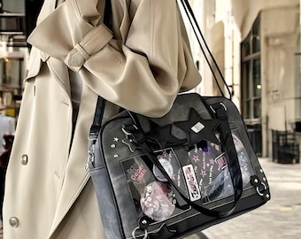 PU Leather Ita Bag, Anime Merch Display, Crossbody Tote