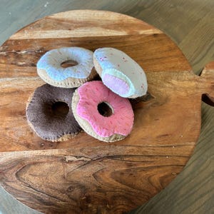 Felt Food PDF Pattern, Play Kitchen,  Felt Donuts, Felt Donut Montessori Play Food, PDF Food Patterns,  Easy DIY, Felt Food, Play Food