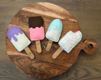 Filz Eis am Stil PDF Pattern | Eis Spielen Essen Schnittmuster | DIY Filz Spielzeug Vorlage | Rollenspiel-Küche