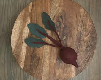 Felt Beet PDF Pattern | Vegetable Play Food Sewing Pattern | DIY Felt Veggie Template | Pretend Play Kitchen Toy
