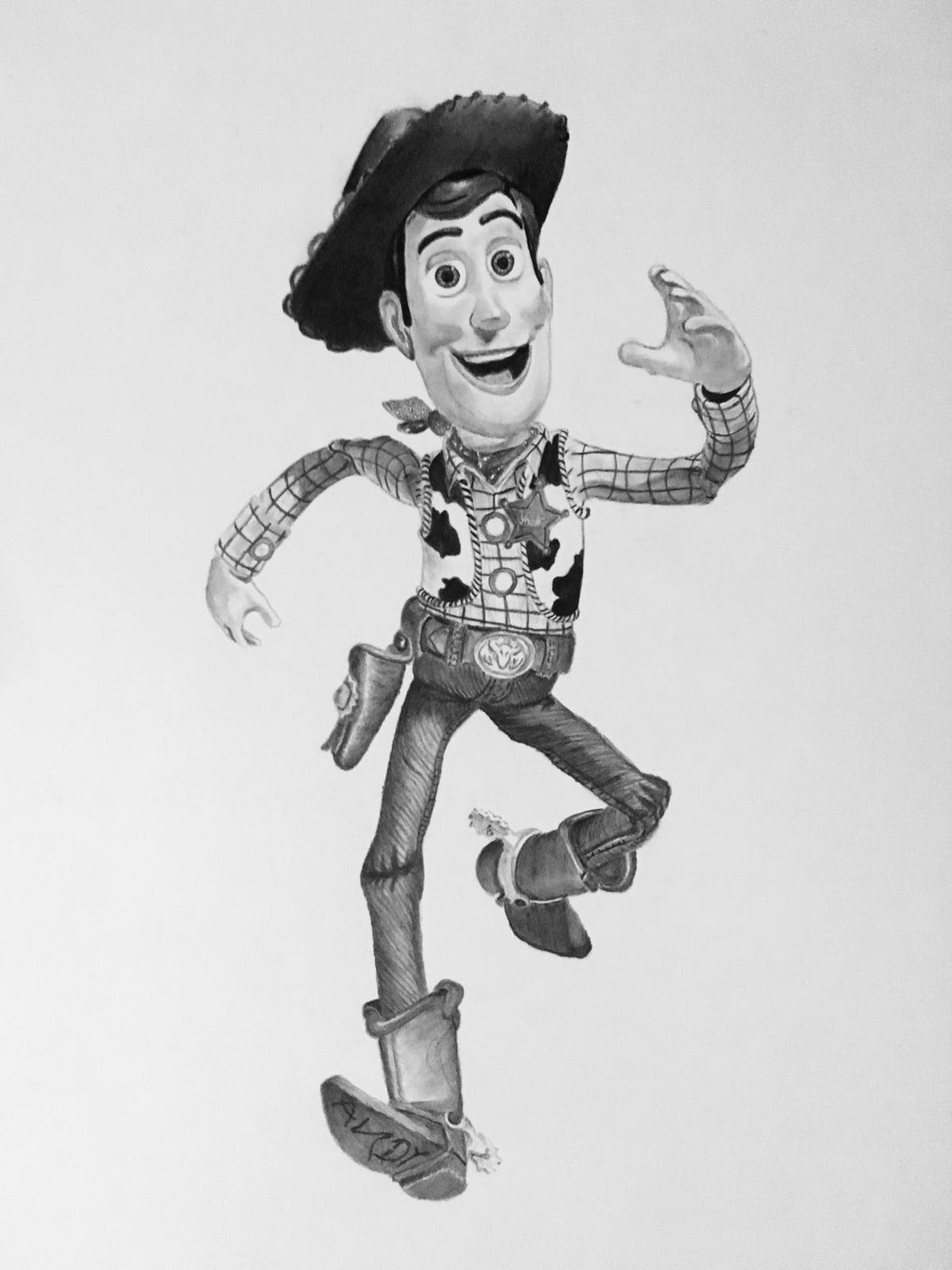 Woody sketch with your personalised message, digital art,