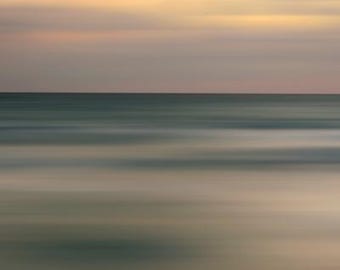 Flow III - Miami Beach Sunrise Ocean Photography on Acrylic & Photo Paper