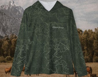 Longhorn Skull camo hoodie | Green All-Over Print Hooded Sweatshirt