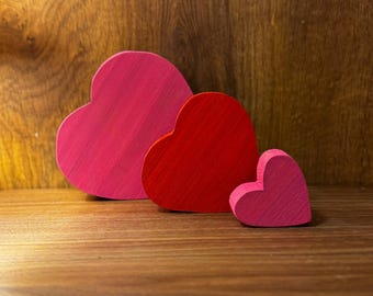 木製のハートの装飾