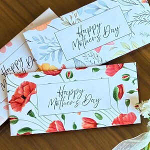 Enveloppe en origami pour la fête des mères | de Modèles de porte-cartes personnalisés | Carte de voeux imprimable DIY facile | Bricolage pour maman | Cadeau unique pour grand-mère