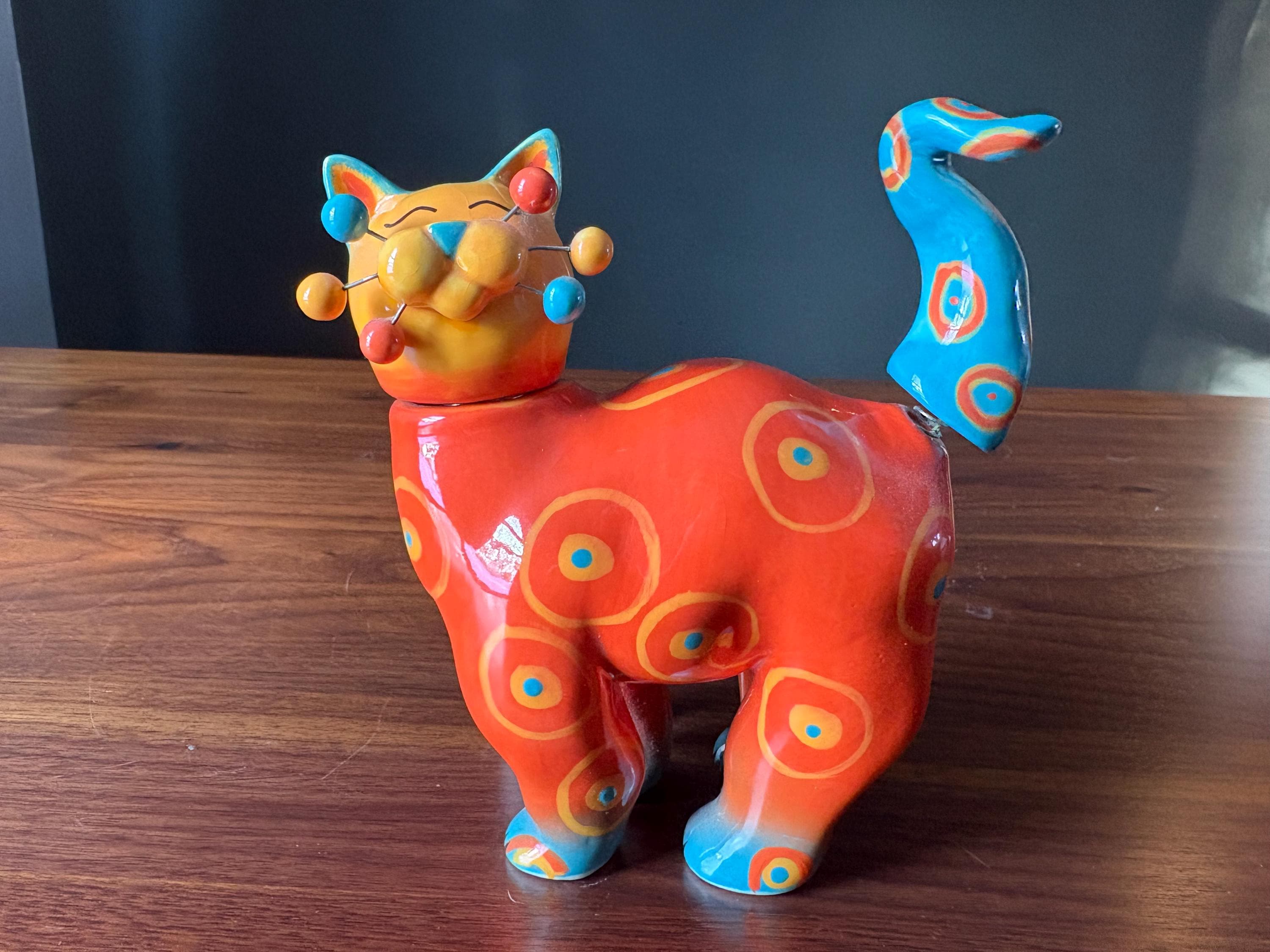 Whimsiclay “jay” Bobble Cat by Amy Lacombe • #86200 • 2005