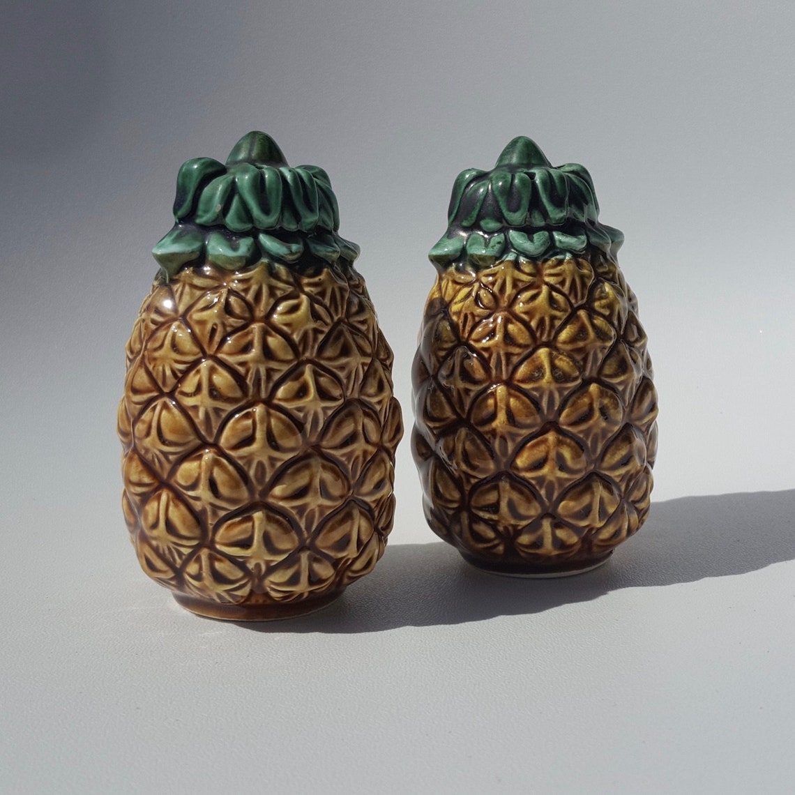 Vintage Salt & Pepper Shakers Fruit Collection Pineapples Etsy