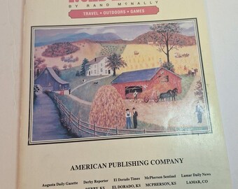 VTG The Old Farmers Almanac 1994 Road Atlas By Rand McNally Collectible Rare