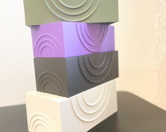 Drukowana w 3D osłona na pudełko chusteczek: nowoczesny wystrój domu, minimalistyczny design