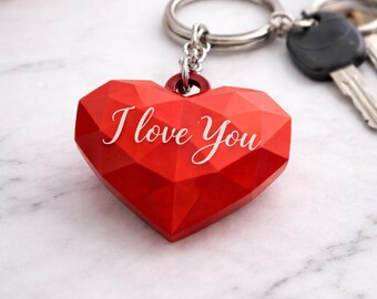 Heart Love STL FIle KeyChain | Unique Color Couple Keychain Set | Gift for Friends| Home Accessories | Valentines Day STL | Digital Download
