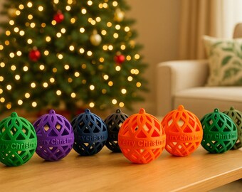 Modern Christmas Tree Ornaments, Ornament in Diverse Colors, Unique Holiday Hosting Decor, Gifts for Winter, Seamless Ornament Design