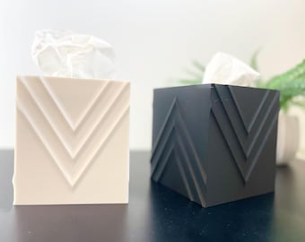 Moderne Taschentuchbox Abdeckung, minimalistische moderne Einrichtung, rechteckige Taschentuchbox Abdeckung - Taschentuchhalter - quadratisches Badezimmer Wohnkultur - Taschentuchbox Bezug