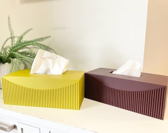 Einzigartiger Bezug für Taschentuchbox, modernes Wohndekor, rechteckiger Taschentuchspender, 3D-Druck, Tücherhalter, minimalistische Taschentuchbox, Badezimmerdekoration