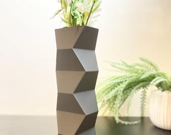 White Modern Vase: 3D Printed Minimalist Home Decor