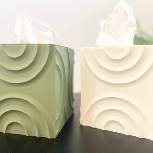 3D Printed Tissue Box Cover: Modern Home Decor, Fits Standard Kleenex
