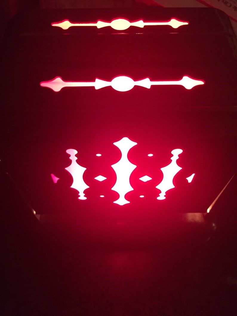 1930s Chrome Toaster lamp red glass