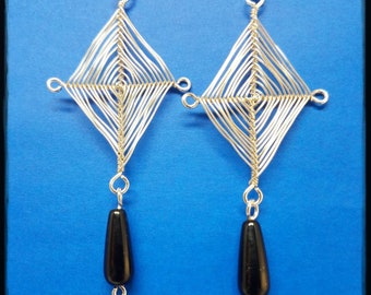 Kite/Eye of God Earrings