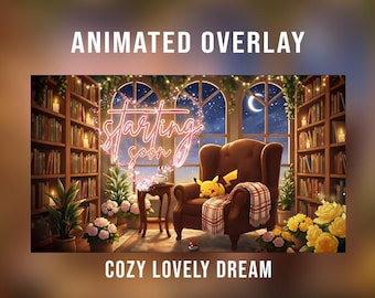 Paquete de superposición de transmisión de Dream Pikachu Cozy Night Autumn Lofi Legends Z-A, Pokémon mágicos, transmisión