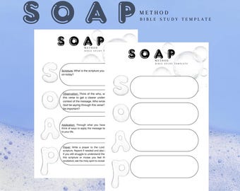 S.O.A.P Method Bible Study Template