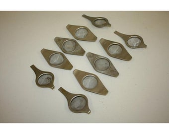 Vintage 1960s MCM Old Hall English Stainless Steel Tea Strainers