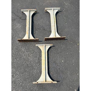 Antique Vintage Pollard Bros Chicago IL Locker Room Bench Cast Iron Legs Salavge