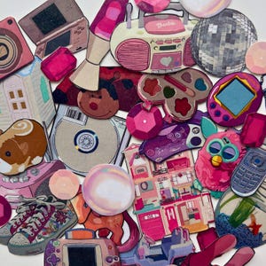 Pack d'autocollants nostalgiques des années 90 pour jouets et 2000 Autocollants nostalgiques de l'an 2000 pour Scrapbooking, cadeau pour bébé