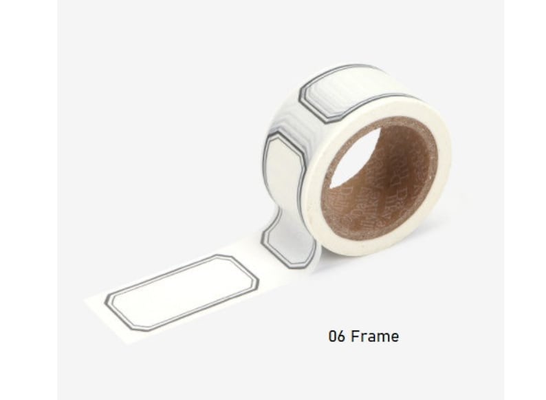 6 Different printed NEW Masking tape 25 mm abt 0.98 inch