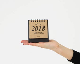 2018 Mini Desk Calendar in kraft