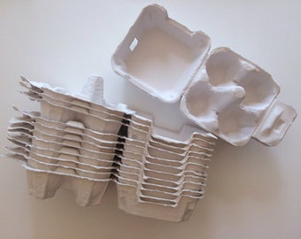 100 Egg cartons in White -4 Holding Type