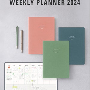 2024 Table Talk A5 Weekly Planner 8 Colors image 2