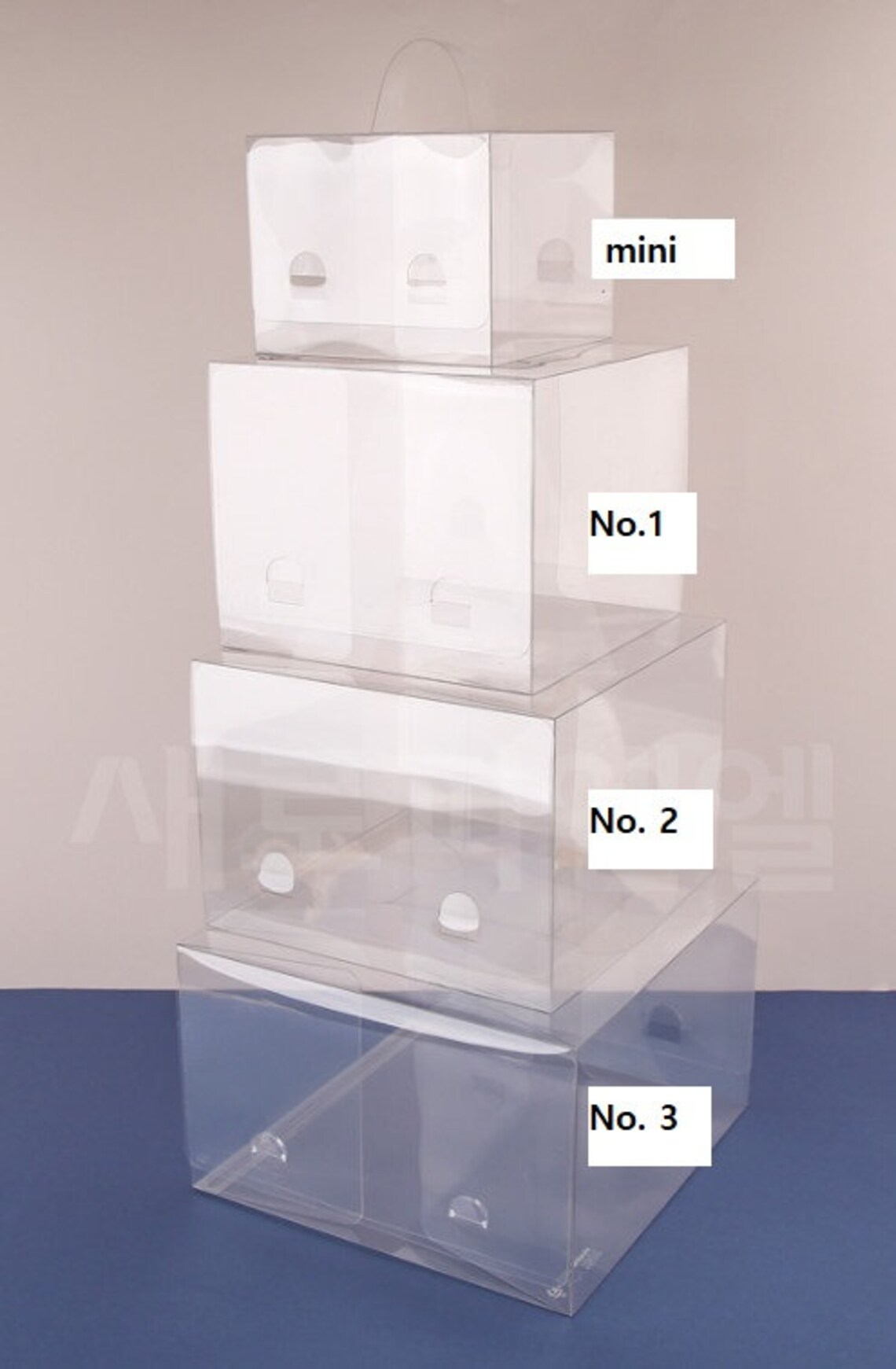 5 Clear Cake Cases With Handle 5 Trays 27 Cm About 10.62 Etsy