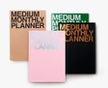 Medium Monthly planner in 4 Colors -Monday Start -without Date product logo