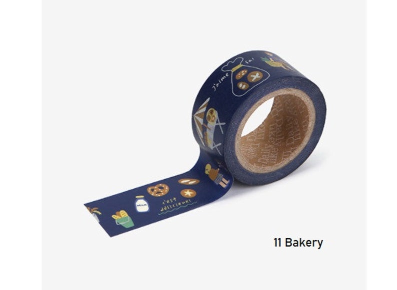 6 Different printed NEW Masking tape 25 mm abt 0.98 inch